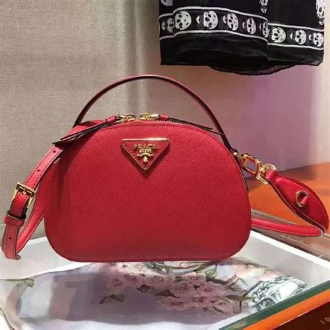 red prada bag saffiano|Prada odette saffiano.